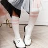 Knee-high socks with straps for girls - Image 4